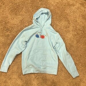 Light Blue Hoodie with Goggles